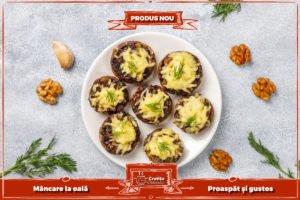 Ciupercute umplute cu cascaval